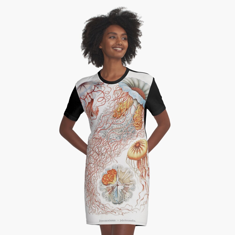 Marine Life Graphic T-Shirt Dress