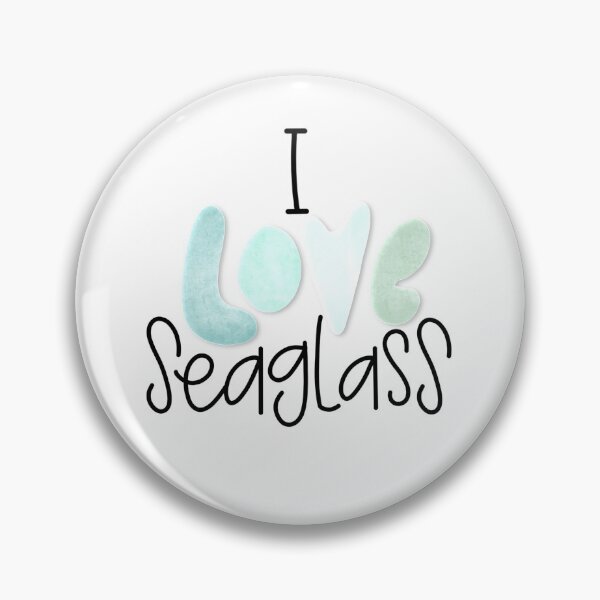 Item preview, I Love seaglass beach glass designed and sold by IslandTradingCo.