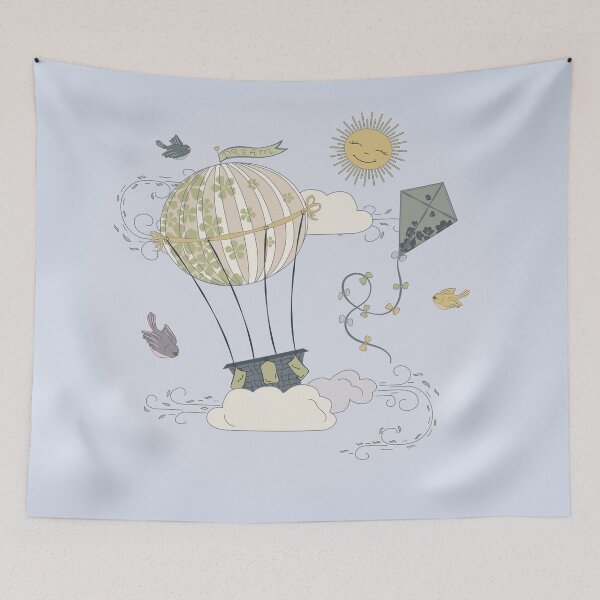 Item preview, Blowing Wind kids illustration designed and sold by bella-nora.
