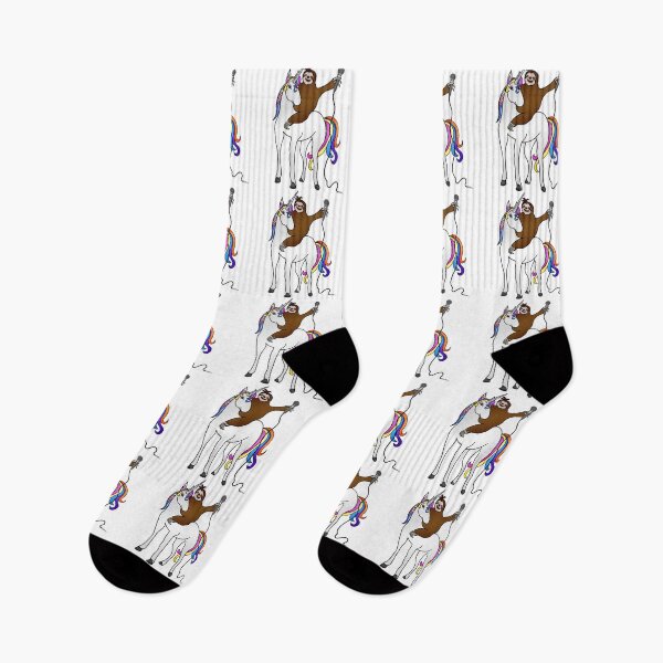 Item preview, Sloth riding a Unicorn Ready For Karaoke designed and sold by MelindaLedsome.