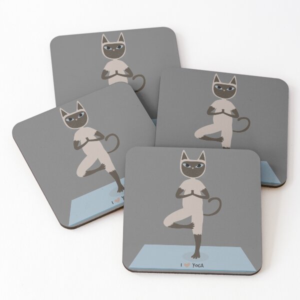 Item preview, Yoga cat Vrksasana designed and sold by uncutcreations.