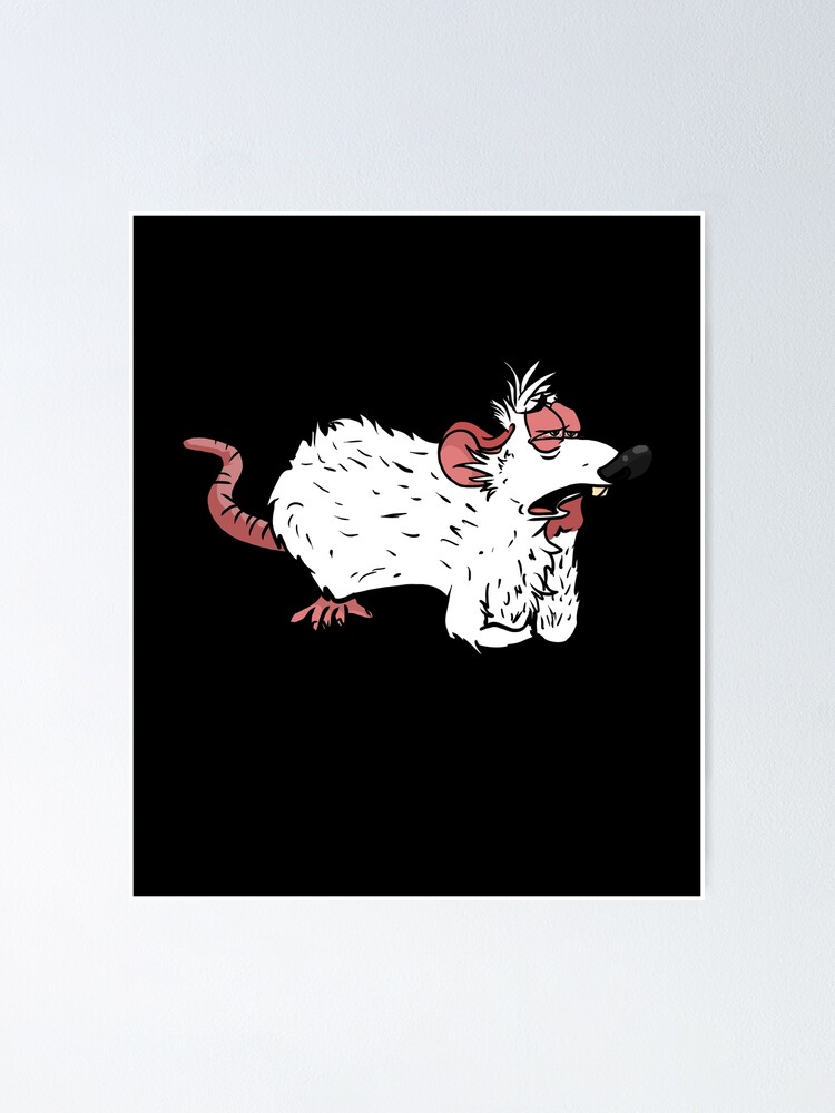 "lustig hässliche weiße Ratte Geschenk für Nagetier & weiße Ratten