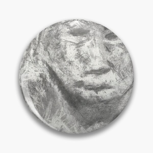 Item preview, Neanderthal Man charcoal drawing designed and sold by felicityprazak.