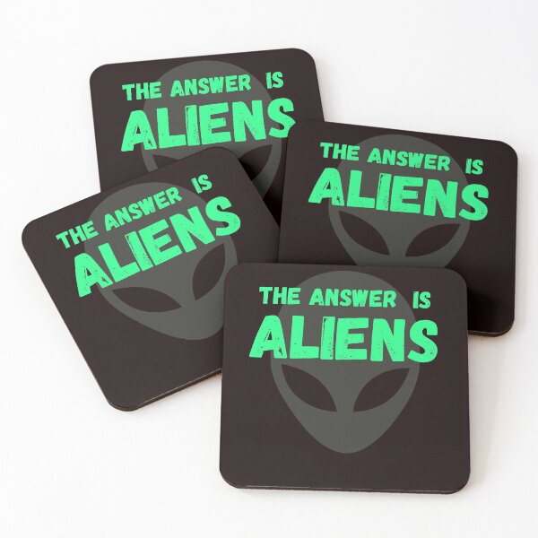 Item preview, Green Alien - UFO lovers gift - The answer is aliens  designed and sold by OnlyGoodVibesZ.