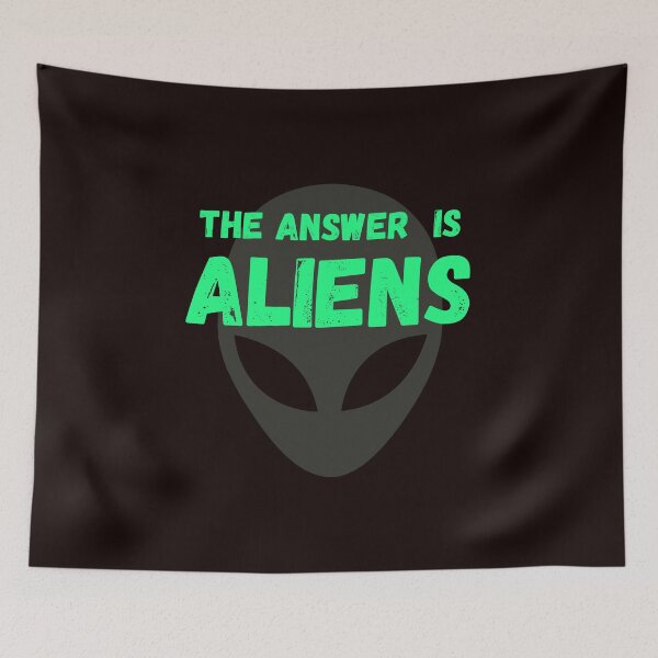 Item preview, Green Alien - UFO lovers gift - The answer is aliens  designed and sold by OnlyGoodVibesZ.