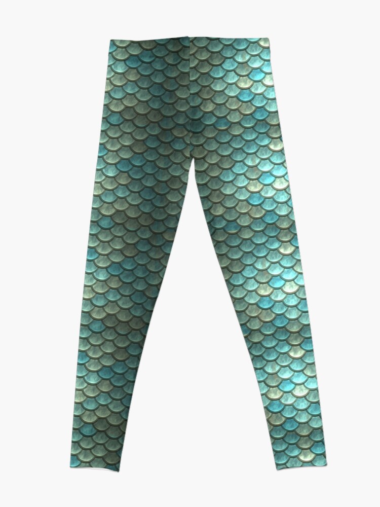 Discover Blue scale pattern Leggings