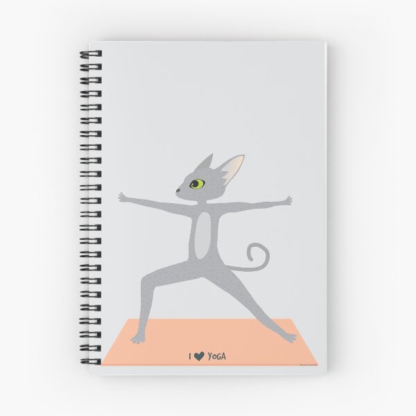 Item preview, Yoga cat Virabhadrasana II designed and sold by uncutcreations.