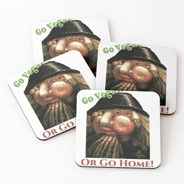 Item preview, Go Vegan or Go Home!   Vegetarian Art by Giuseppe Arcimboldo designed and sold by Joanne Pane.