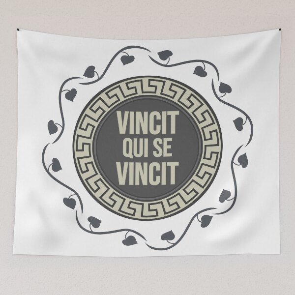 Item preview, Vincit qui se vincit - Latin motivational quote designed and sold by Giacob.