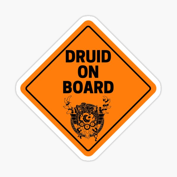Crête de classe druide Sticker
