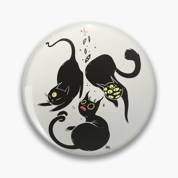 Item preview, Strange Many Eyed Black Cats designed and sold by cellsdividing.