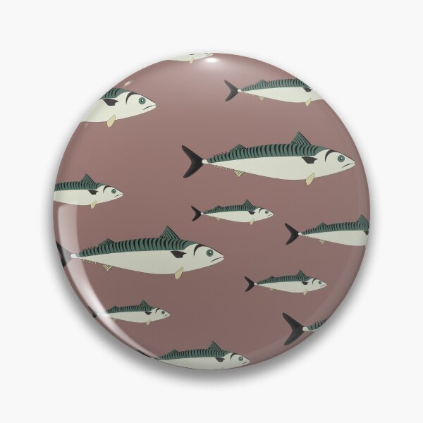 Item preview, Mackerel fish pink pattern designed and sold by EngineerGoC.