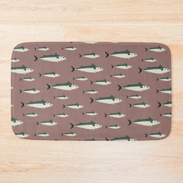 Item preview, Mackerel fish pink pattern designed and sold by EngineerGoC.