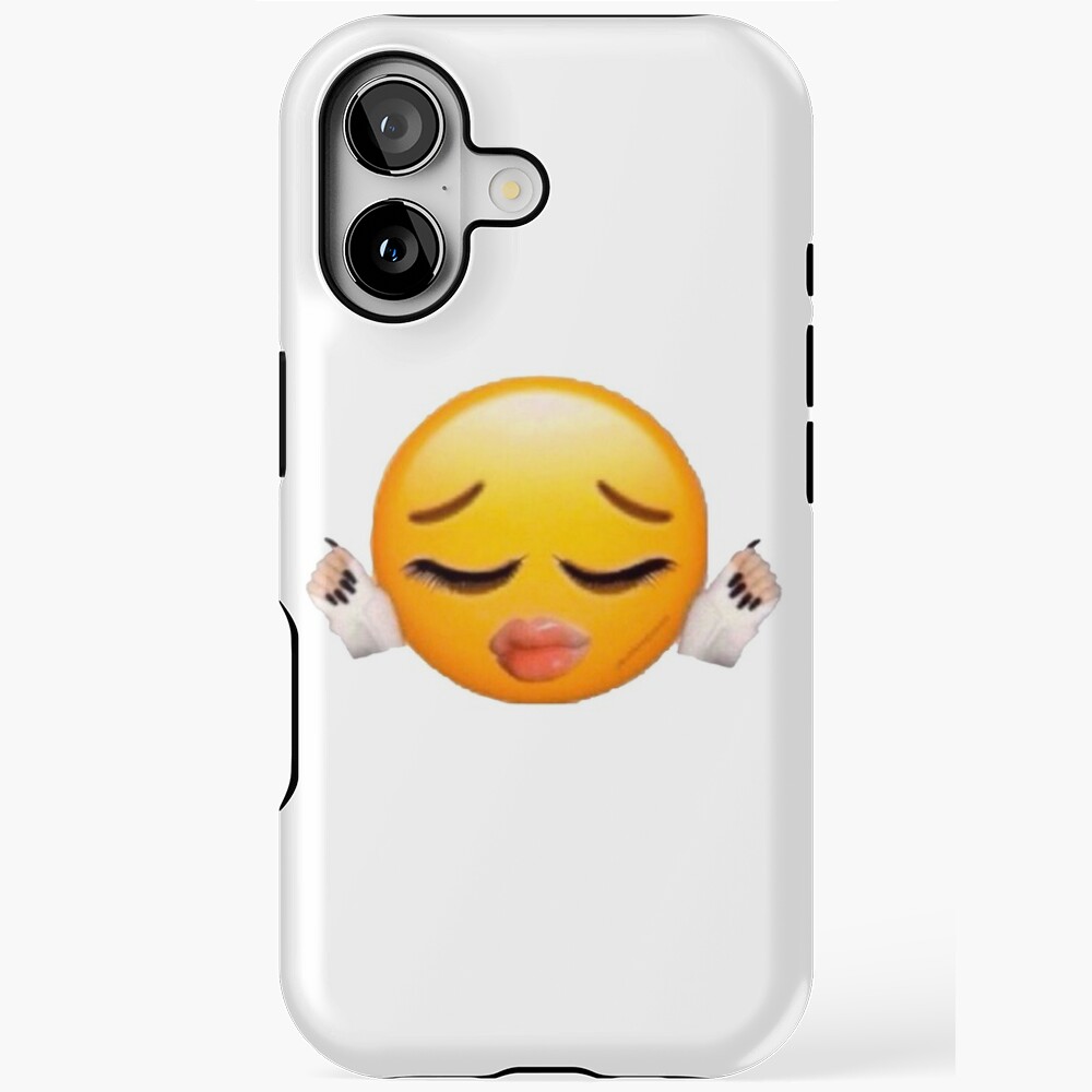 Funny Emoji with Nails and Lashes | Sticker