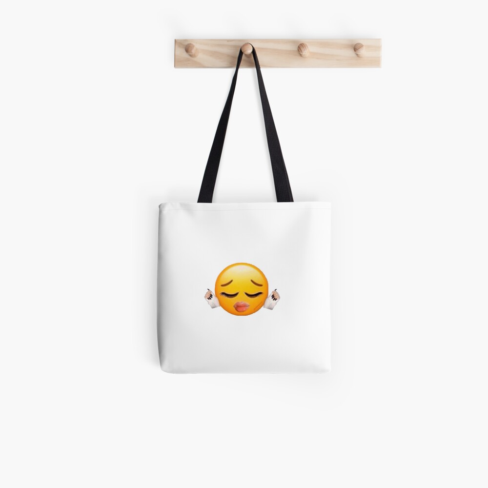 Everything Is Ok Gift For Him Her Sad Mood Ironic Gag Pun Crying Emoji  Happy Face Tote Bag by Funny Gift Ideas - Pixels