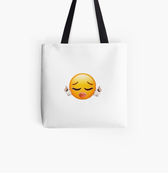 Everything Is Ok Gift For Him Her Sad Mood Ironic Gag Pun Crying Emoji  Happy Face Tote Bag by Funny Gift Ideas - Pixels