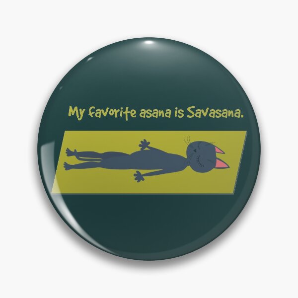 Item preview, My favorite asana is Savasana designed and sold by uncutcreations.