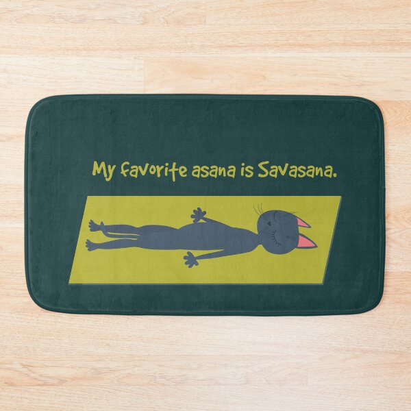 Item preview, My favorite asana is Savasana designed and sold by uncutcreations.