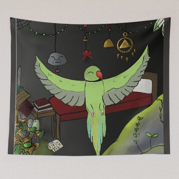 Item preview, Mystical ringneck parrot  designed and sold by earlybirbs.