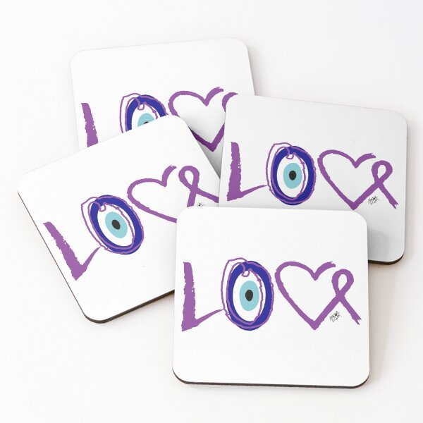 Item preview, Purple Awareness LOVE Ribbon  designed and sold by Nerissa E Balland.