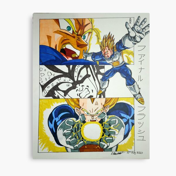 Dragon Ball Vegeta Blue Final Flash 3- 5 Vinyl Decal Stickers