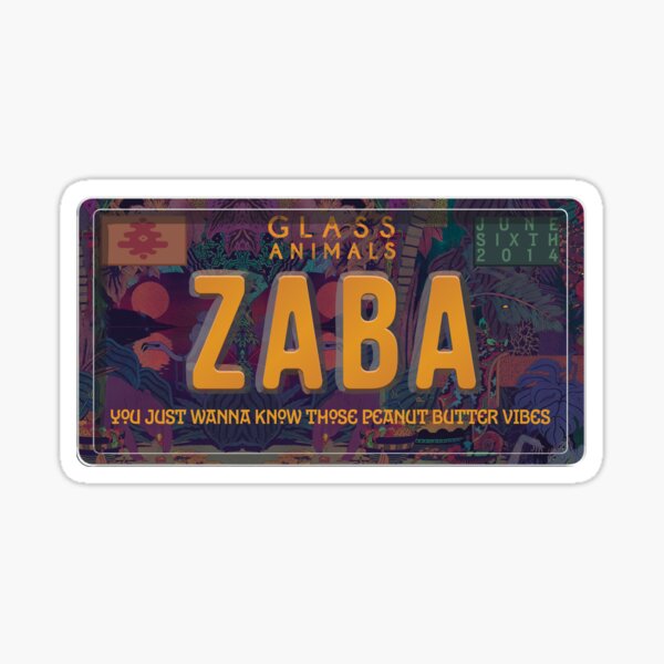 Vista previa del artículo con la obra «Licencia Zaba Glass Animals», diseñado y vendido por albumlicenses.