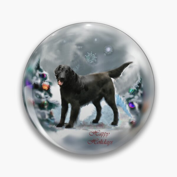 Aperçu de l'œuvre Cadeaux de Noël pour les Retriever à poil plat créée et vendue par springdaleshops.