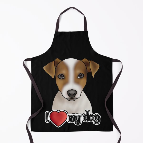 Item preview, I Love My Dog - Jack Russell Terrier - Black designed and sold by JadeMadeThis.
