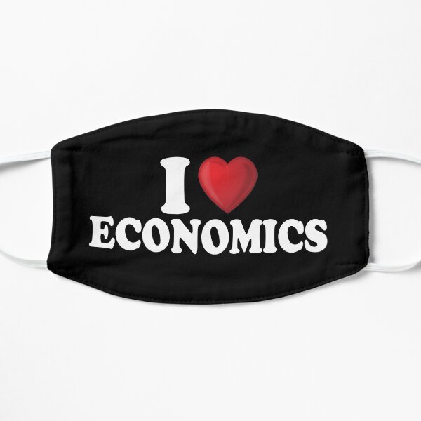 I Love Economics Flat Mask