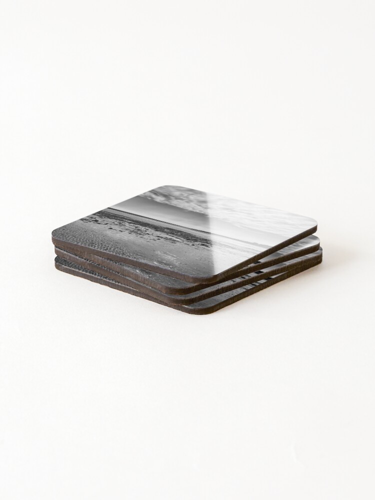Alternate view of Low-Tide Black and White Seascape Coasters (Set of 4)