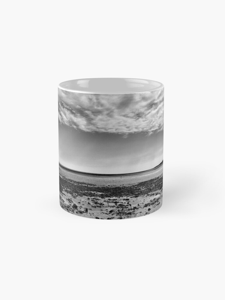 Alternate view of Low-Tide Black and White Seascape Mug