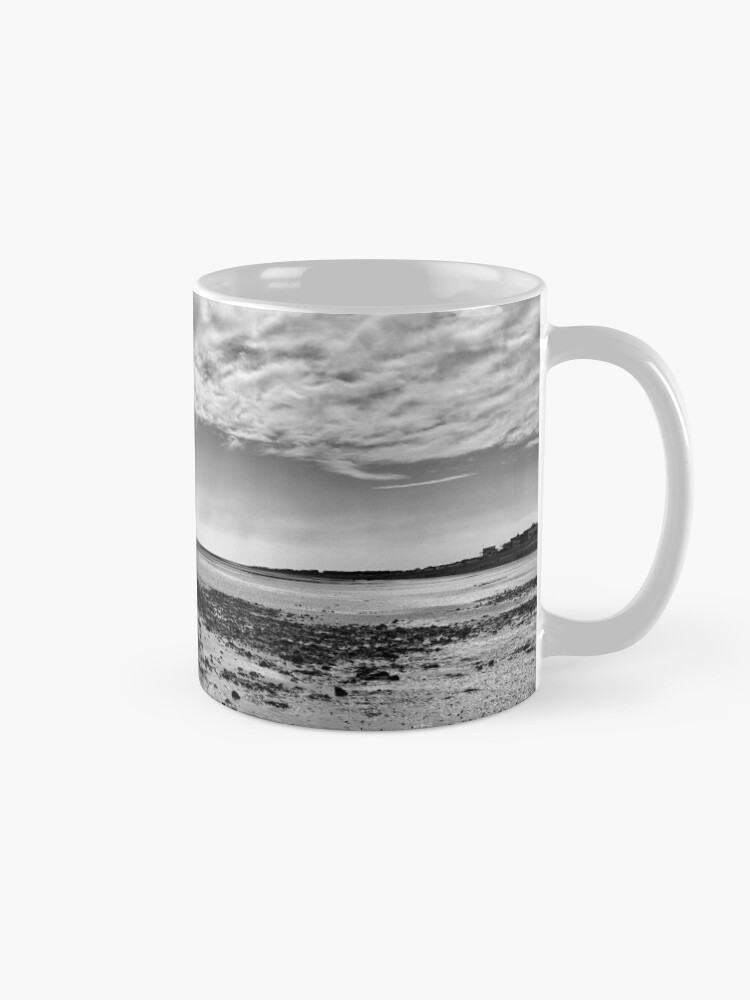 Alternate view of Low-Tide Black and White Seascape Mug