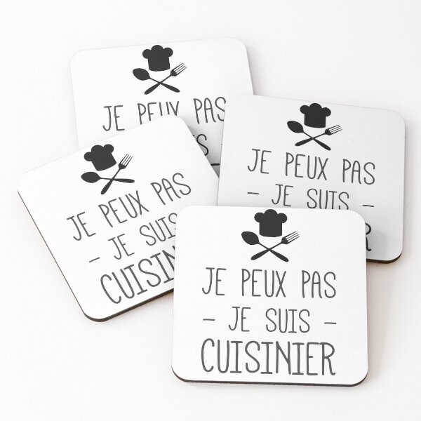 Aperçu de l'œuvre Je peux pas je suis cuisinier créée et vendue par Sasha-Arts.