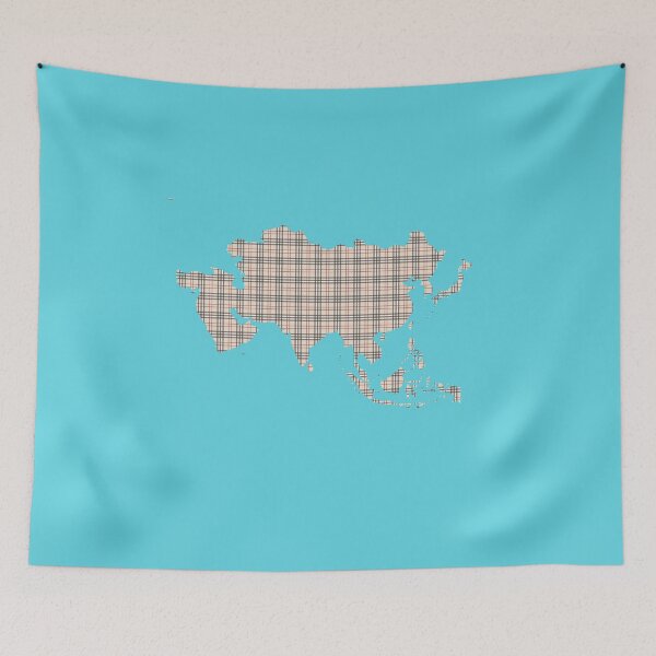 Item preview, asia continent map , countries with cool pattern colourfull designed and sold by rashadat.