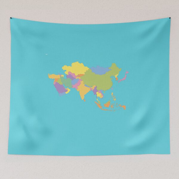 Item preview, continent map , countries with cool pattern colourfull designed and sold by rashadat.