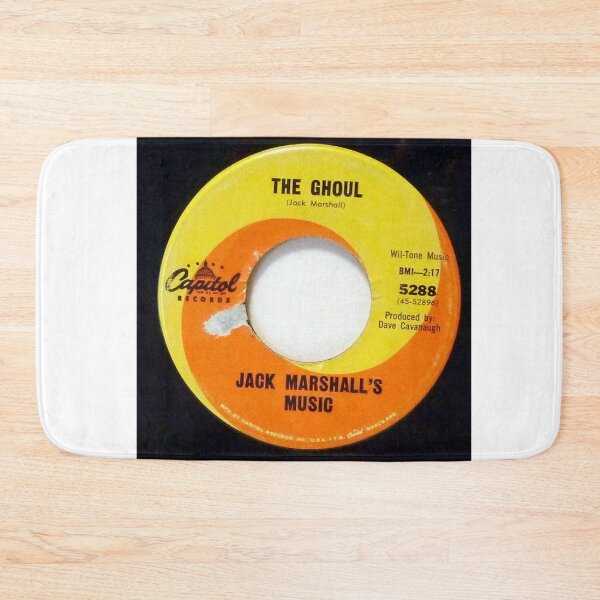 Item preview, The Ghoul, flip side, Munsters, Ghoul,  Jack Marshall's Music, flip side Theme From "The Munsters" 1964 Orange swirl 45 designed and sold by Vintaged.