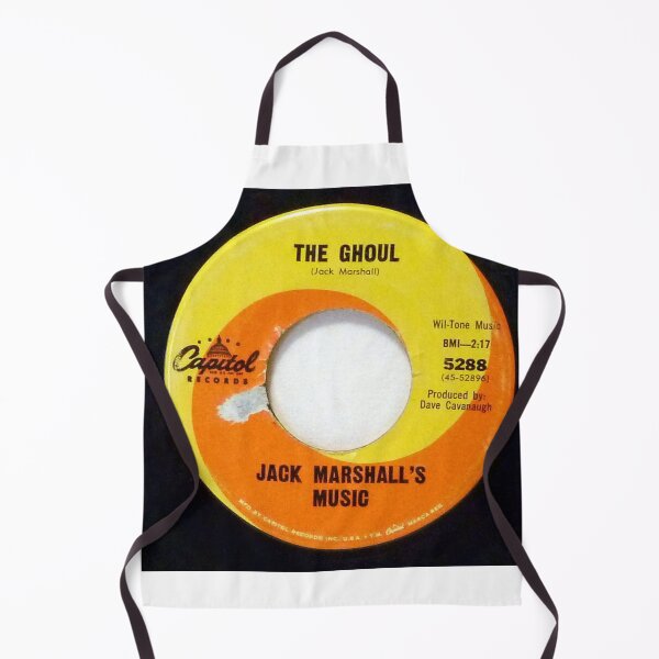 Item preview, The Ghoul, flip side, Munsters, Ghoul,  Jack Marshall's Music, flip side Theme From "The Munsters" 1964 Orange swirl 45 designed and sold by Vintaged.
