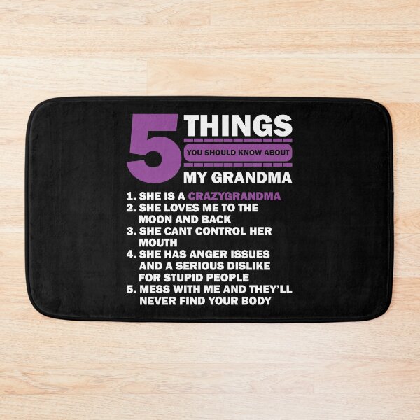 Item preview, 5 Things You Should Know About My Grandma funny Nana Mother designed and sold by TheMattDesigns.