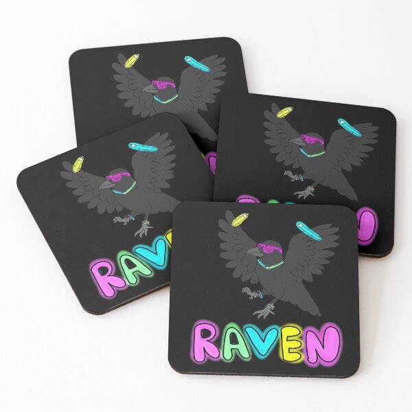 Item preview, RAVE-n Rave Raven animal glow sticks and Shutter Shades designed and sold by Unboltingcat.