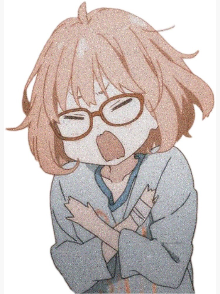 Kyoukai no Kanata - Angry Mirai Greeting Card for Sale by baconmastery