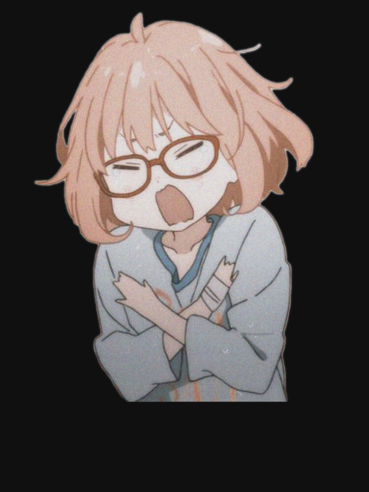 Kyoukai no Kanata - Angry Mirai Greeting Card for Sale by baconmastery