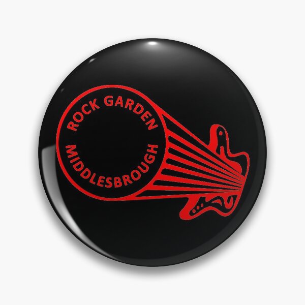 Item preview, Rock Garden Reimagined Red on Black Backstage Pass Middlesbrough designed and sold by Logo-A-GoGo.