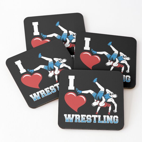 Item preview, I heart wrestling - Amateur Wrestling designed and sold by Gold Wings Tees.
