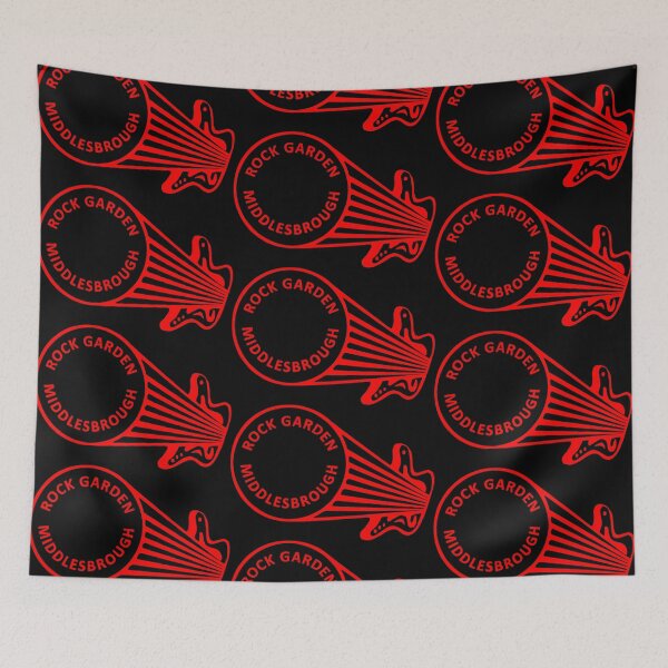 Item preview, Rock Garden Reimagined Red on Black Backstage Pass Middlesbrough designed and sold by Logo-A-GoGo.