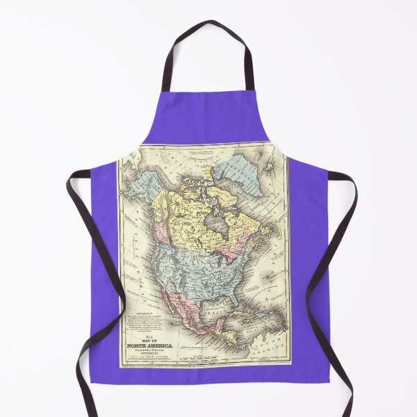 Item preview, North america continent map , countries vintage map names of cities designed and sold by rashadat.
