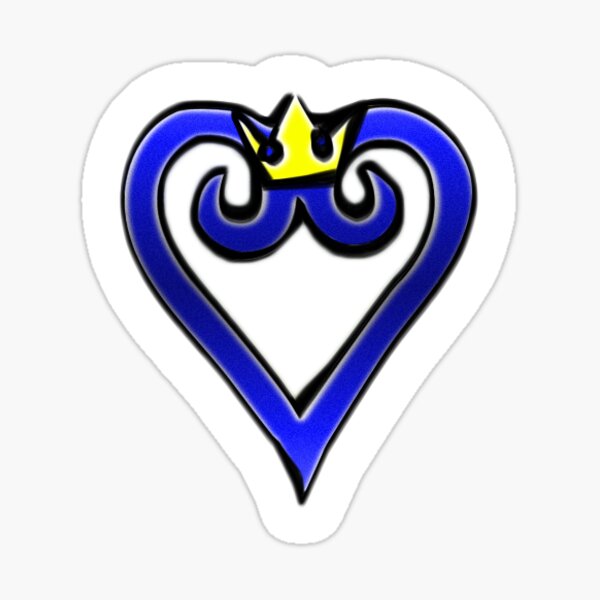Heart with Crown Sticker