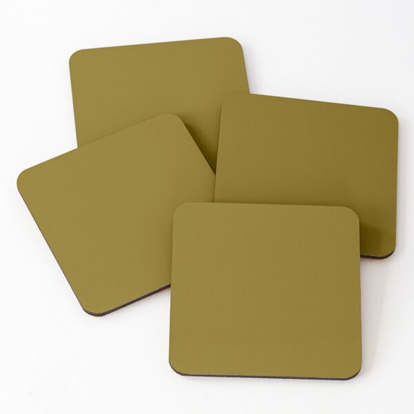 Item preview, Mustard Yellow Olive Plain Solid Color Colour designed and sold by mythandframe.