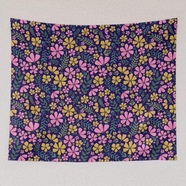Item preview, Pink and Yellow Flowers designed and sold by AllyArtDesigns.