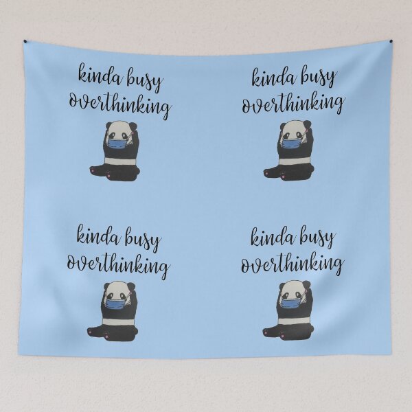 Item preview, kinda busy overthinking panda in a pandemic (pandamic) designed and sold by introvertcafe.
