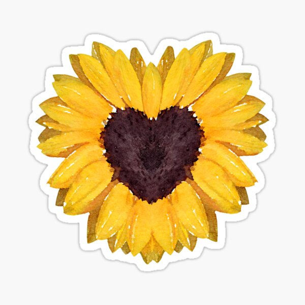 Item preview, Coeur Tournesols jaunes Aquarelle, masque, cool, mignon, drôle designed and sold by Collagedream.